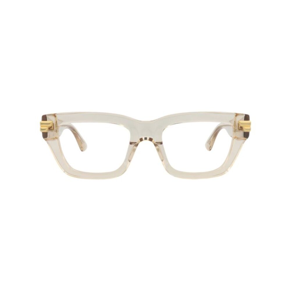 Bottega Veneta Square-Frame Acetate Optical Frames Beige Womens
